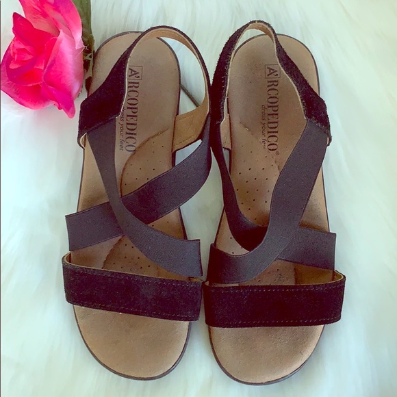 ❗️LAST CHANCE❗️EUC- A’RCOPEDICO PORTUGAL LEATHER SANDALS SIZE 6 - Picture 2 of 9